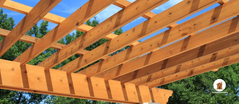 High quality wooden pergola beams