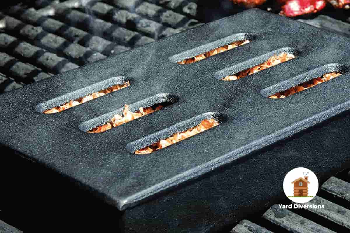Smoker box on a grill