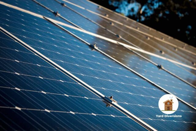 patio solar panels to get power