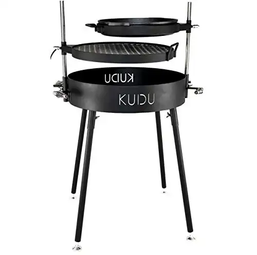 KUDU 2 Grill - Open Fire BBQ Grilling System, Portable Charcoal Grills