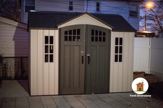 Shed in the backyard for storage