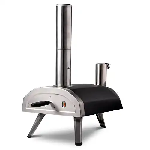 Ooni Fyra 12 Wood Fired Outdoor Pizza Oven - Portable Hard Wood Pellet Pizza Oven - Ideal for Any Outdoor Kitchen - Outdoor Cooking Pizza Maker - Backyard Pizza Ovens - Pizza Oven Countertop