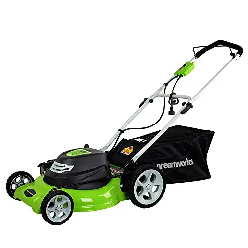 Greenworks 12 Amp 20-Inch 3-in-1 Electric Corded Lawn Mower